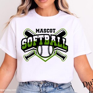Softball Cut File – Digital Download for Sports & Custom Gifts