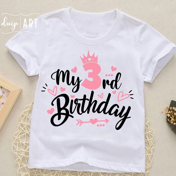 3rd Birthday svg, Third Birthday svg, My Birthday svg,Birthday Girl svg,Birthday Princess svg,My Third Birthday Svg, Cricut svg, 3 years old