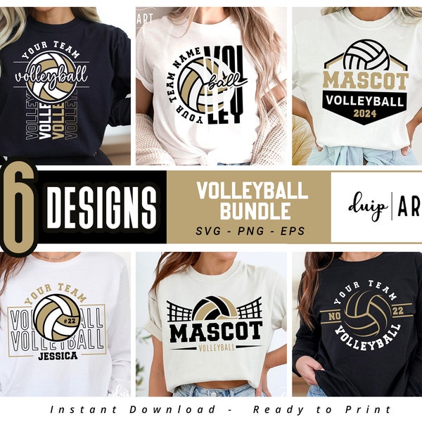 Volleyball Bundle Template, Volleyball Svg Png, Team Template, Volleyball Bundle, Volleyball Shirts, Personalized svg, Team Logo, Cut Files