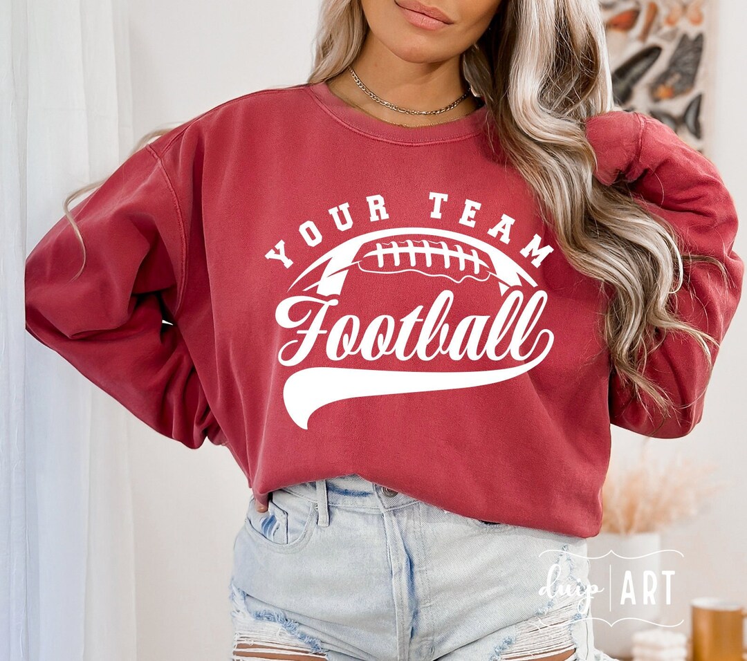 Retro Football Team SVG Template, DIY Shirt Design (digital Download ...