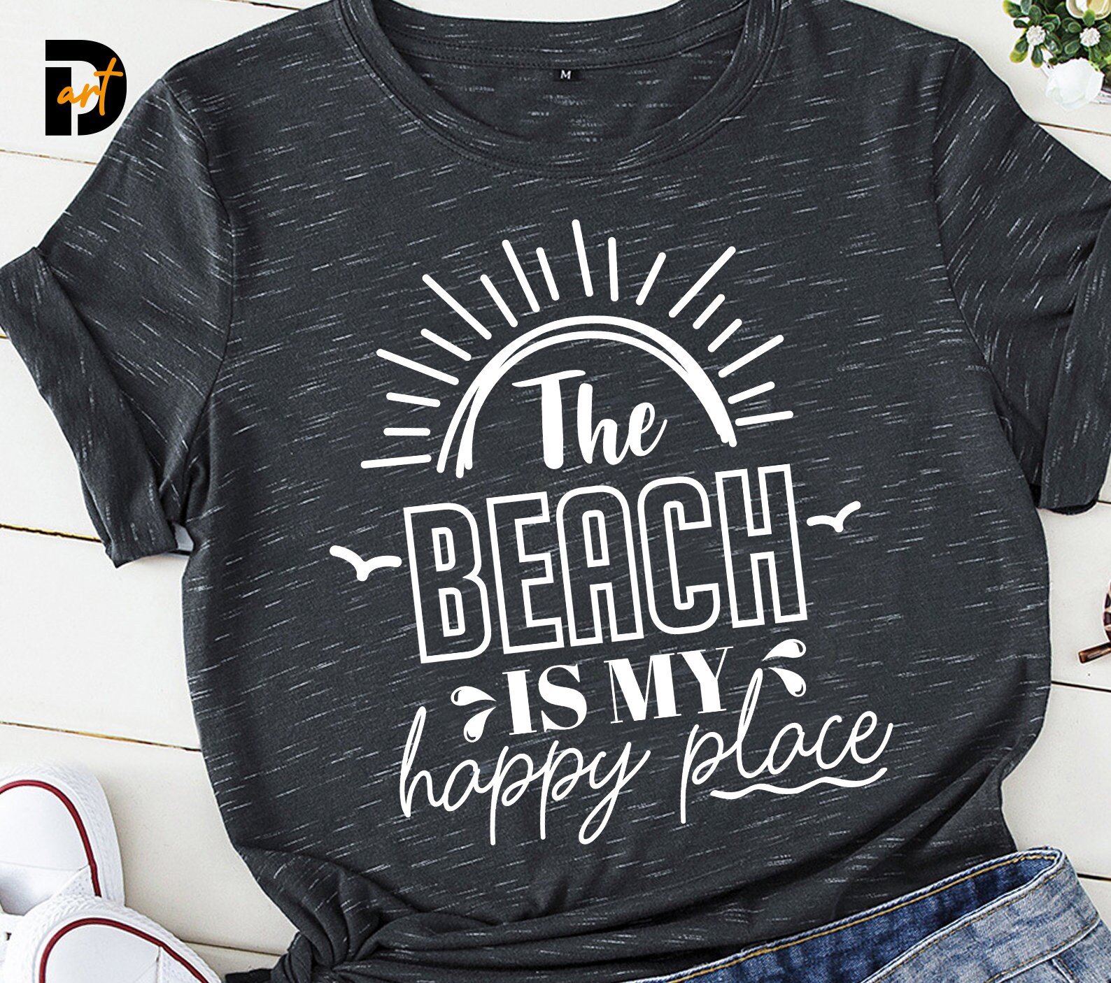 The Beach is My Happy Place Svg Happy Place Svg Beach Etsy