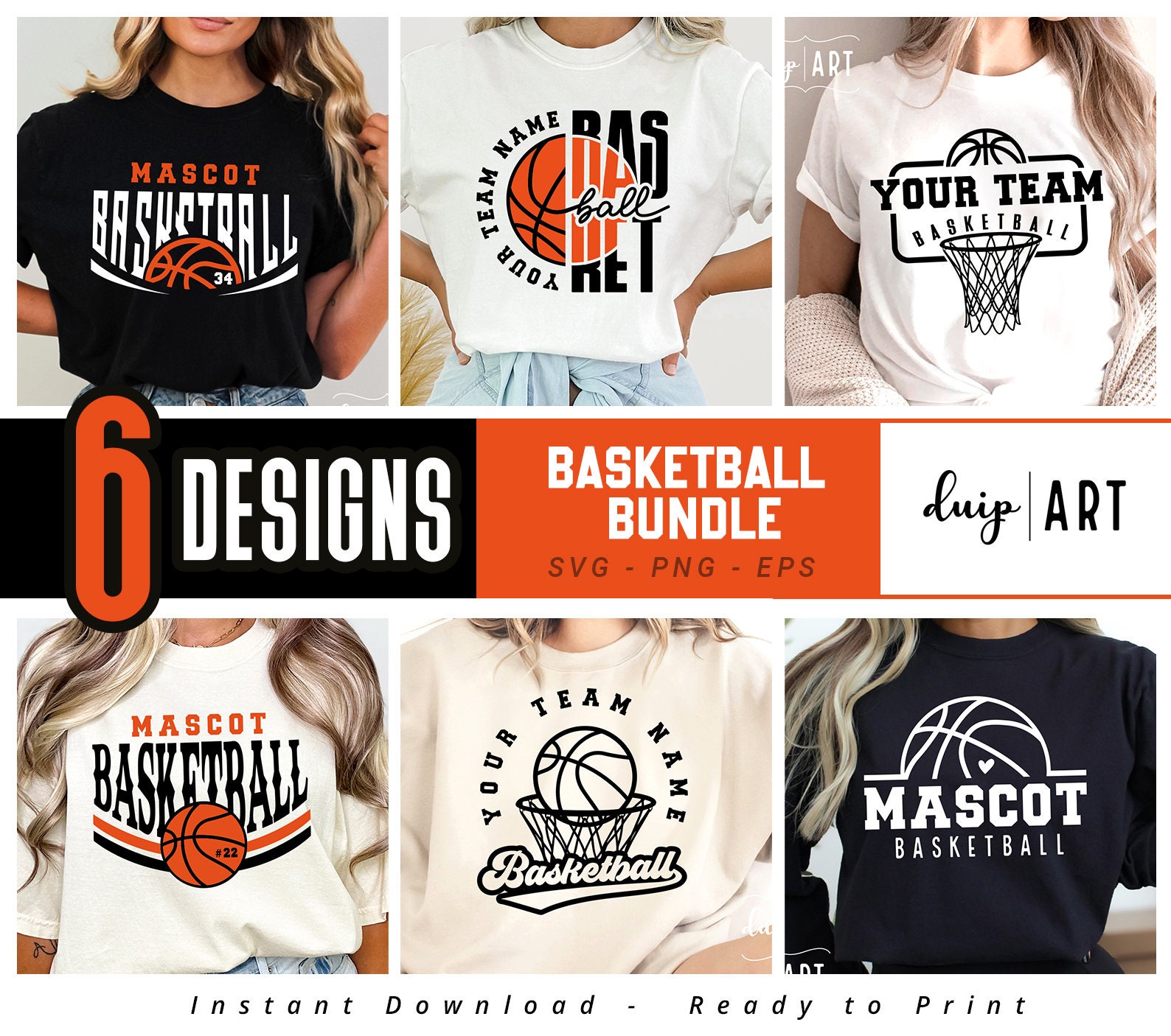 Basketball Bundle Template, Basketball Svg Png, Team Template, Basketball Bundle, Basketball Shirts, Personalized svg, Team Logo, Cut Files