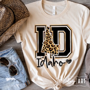 Idaho Leopard svg, ID Leopard svg, Idaho svg, Leopard svg, Idaho Karte svg, Idaho Liebe svg, Cricut svg, Herz svg, Idaho mein Zuhause, Idaho Girl Shirt