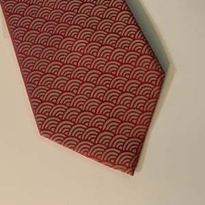 Japanese Wave Tie - Red