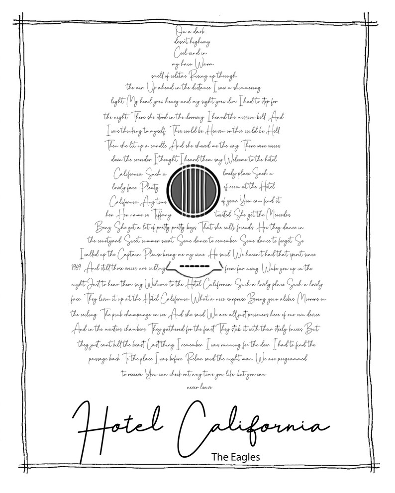 Custom Song Lyrics, Wall Art, Anniversary Gift, Last Minute, Printable