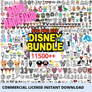 11500+Bundle Svg Png Dxf, Cricut Mickey Minnie SVG, Frozen svg, Winnie svg, Lion King SVG, Toy Story Svg Cricut Printable Clipart Silhouette