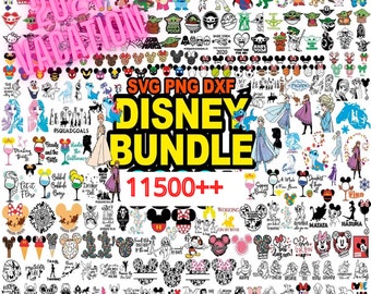 11500+Bundle Svg Png Dxf, Cricut Mickey Minnie SVG, Frozen svg, Winnie svg, Lion King SVG, Toy Story Svg Cricut Printable Clipart Silhouette