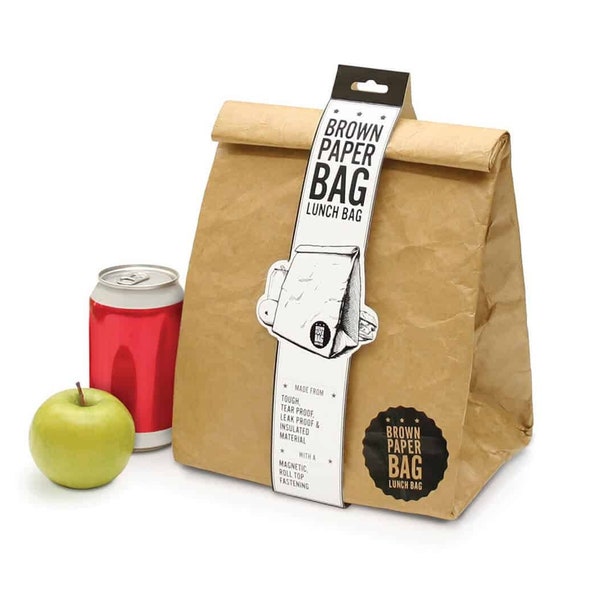 Lunch Bag | Brown Paper Bag Lunch Box | Insulated Lunch Bag | Lunch Bag For Women | Lunch Bag For Men | Adult Lunch Box | Mens Lunch Bag
