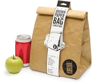 Lunch Bag | Brown Paper Bag Lunch Box | Insulated Lunch Bag | Lunch Bag For Women | Lunch Bag For Men | Adult Lunch Box | Mens Lunch Bag