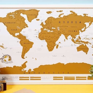 Scratch Map Original | Scratch Off World Map | Scratch Off Map | Travel Map | Scratch World Map | World Travel Map Scratch Off | Map Scratch