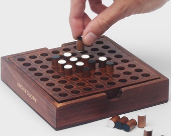 Reversi | Wooden Board Games For Adults | Wooden Puzzle Games | Strategy Board Games | Coffee Table Games | Cosy Home Decor | Board Game