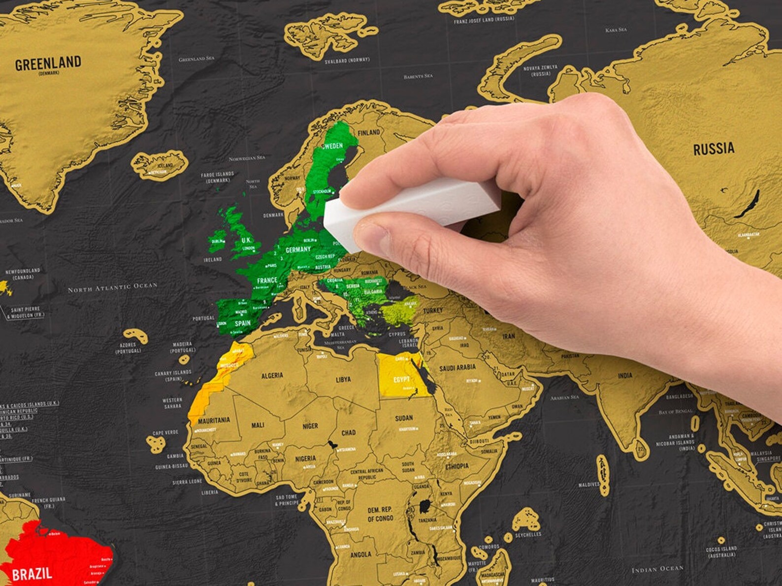 Scratch Map Deluxe Scratch off Map Scratch off World Map World Scratch