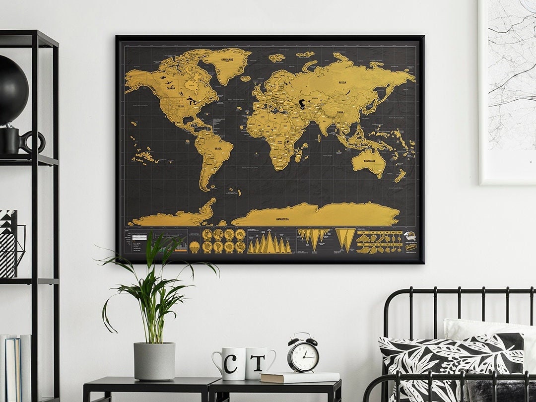 Scratch Map Deluxe Scratch off Map Scratch off World Map World Scratch