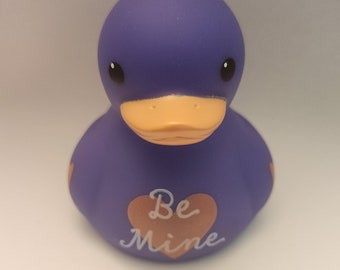 Be Mine Rubber Duck/Fun Gift/You've Been Ducked/Party Favor/Birthday/Holidays/Decorations/Stocking Stuffer