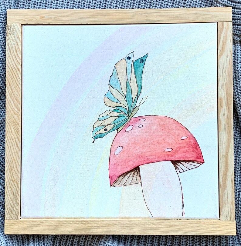 Boho Nursery Art Original Paintings 10x10 Watercolor on Etsy