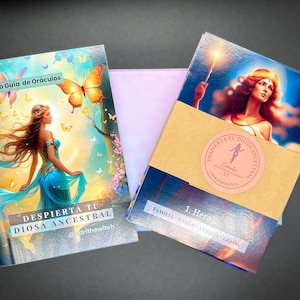 Oráculo en Español. Diosas griegas y romanas, balancea tu energía femenina y masculina. Cartas con ritual para manifestar