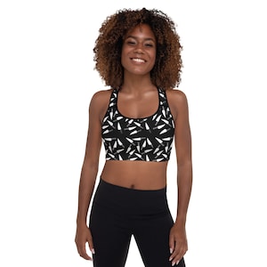 Knifee Padded Sports Bra Small Pattern