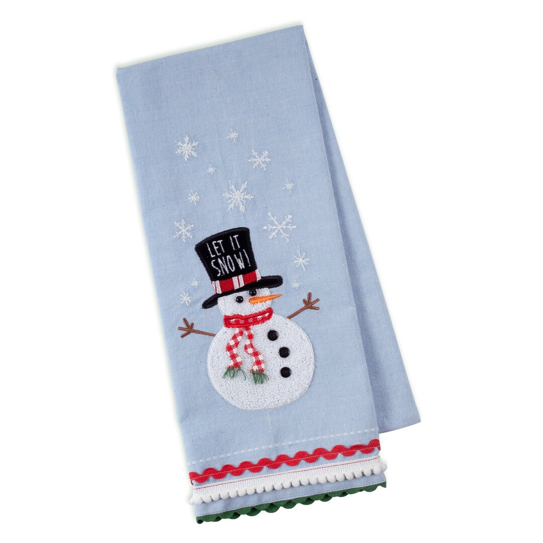 Snowman Hand Towel Etsy