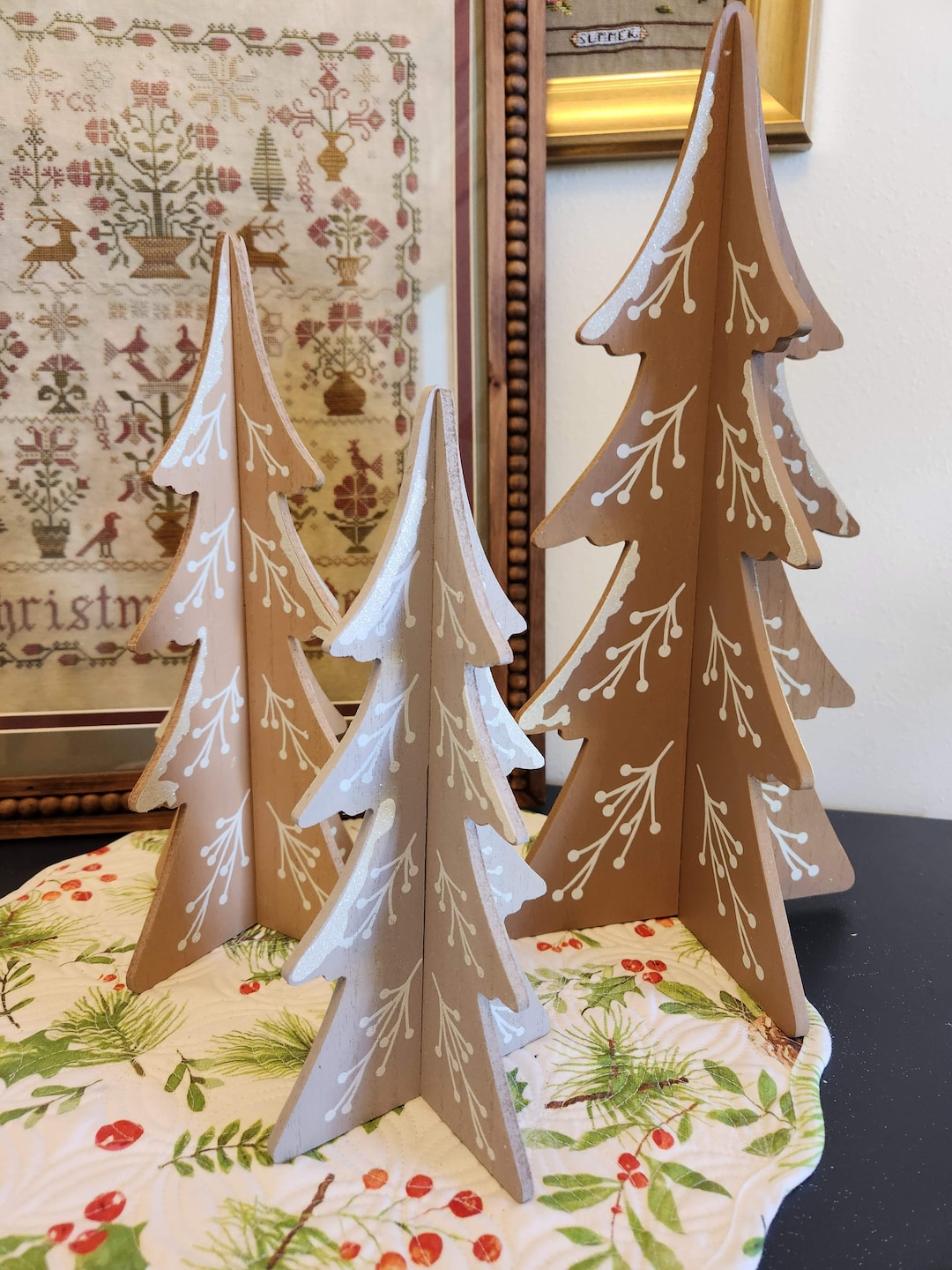 Laser Cut Wood Trees Etsy