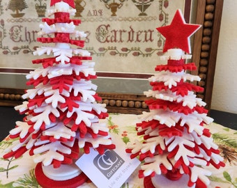 Foam Snowflake Stacked Trees