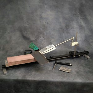 KWB Professional Knife and Cleaver whetstone Sharpening System. High quality hand made & machined precision Knife sharpening.