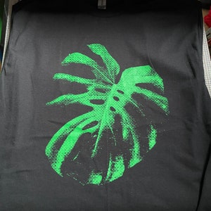 Unique Cheeseplant, tropical jungle foliage & forest plant. Green planet design.  Mens, Ladies and kids all sizes