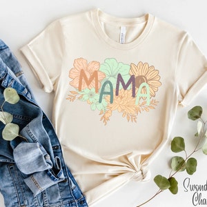 Mama Shirt Comfort Color Mama Shirt Mom Shirt, Mommy Shirt, Mama T-Shirt, Cute Mom Shirt, Mother&#39;s Day Gift, Mom Life Shirt, Girl Mama Shirt