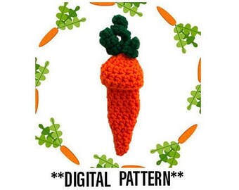 PATTERN: Crochet Carrot Holder/Pouch/Bag/Necklace