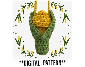 PATTERN: Crochet Corn Holder/Pouch/Bag/Necklace