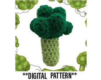 PATTERN: Crochet Broccoli Holder/Pouch/Bag/Necklace