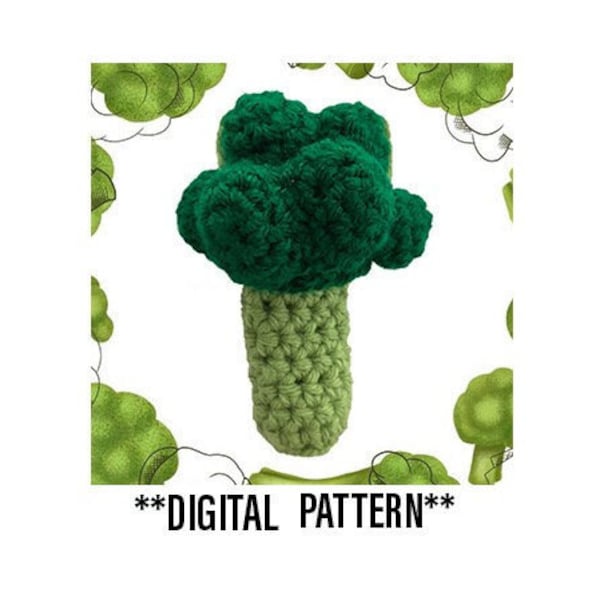 PATTERN: Crochet Broccoli Holder/Pouch/Bag/Necklace