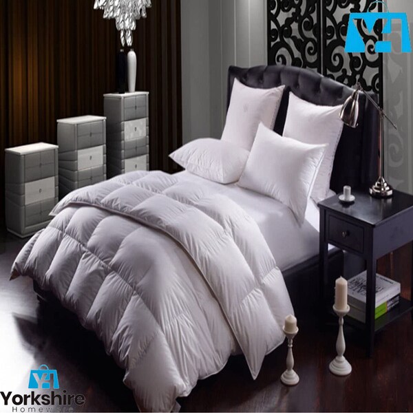 Rempli à la main de luxe 13.5 Tog Goose Feather & Down Duvet Couette Literie Extra Warm Toutes les tailles