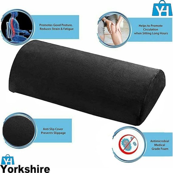 Half Moon Hand Made Memory Foam Cushion Knee Leg Hip Back Support Neck Pain  Relief Pillow 