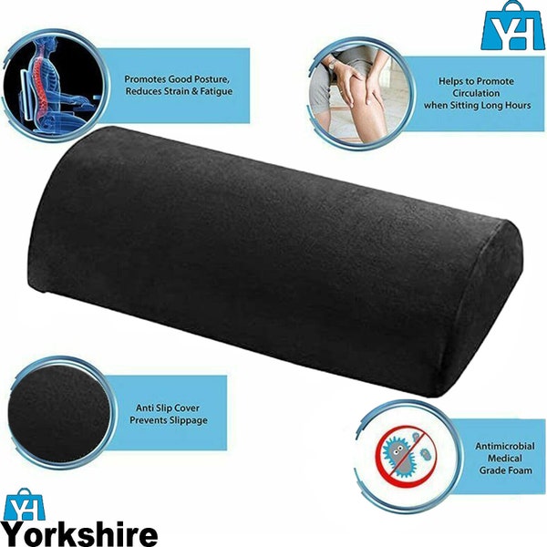 Half Moon Hand Made Memory Foam Cushion Knee Leg Hip Back Support Neck Pain Relief Pillow