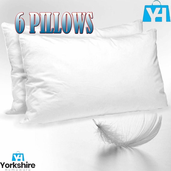 Duck Feather & Down Pillows Pillow Extra Filled Hotel Quality PACK of 1, 2  & 4