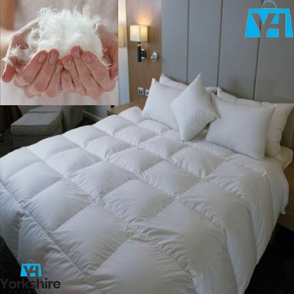 Hand Made 10.5 Tog Luxury Duck Feather & Down Duvet Quilt Bedding Hotel Quality All Sizes