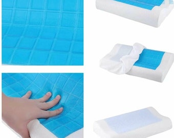 Nouveaux oreillers de sommeil orthopédiques faits à la main en gel frais pour la tête et le dos en mousse à mémoire de contour
