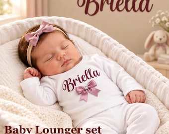 Newborn FULL SET sleepsuit hat bib. Or baby loungers set. EXTRAS add teddy or blanket or taggie or suitcase or gift Box  2nd pic original
