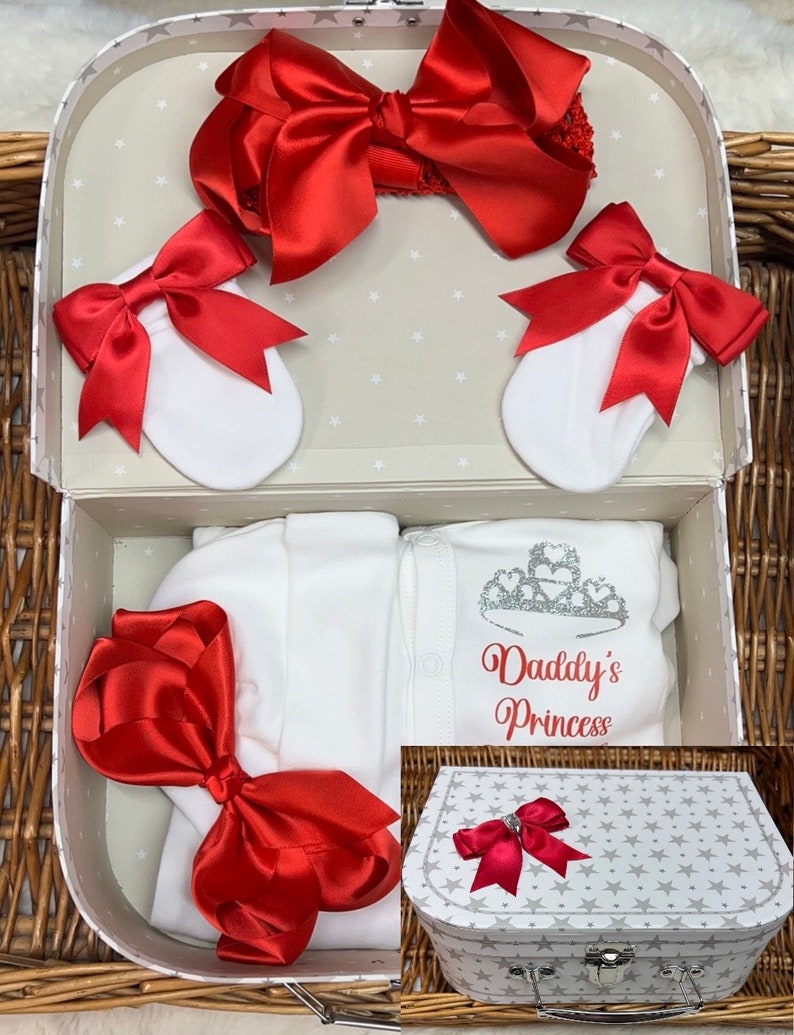 Daddys Princess Newborn baby homecoming set, any name or text or character Personalised gift image 2