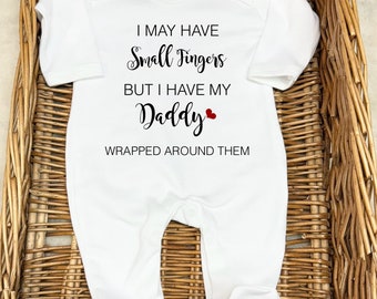 I may have small fingers, but I have my mummy, daddy, auntie, nanny, grandad, uncle, family any person Romper