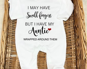 I may have small fingers, but I have my mummy, daddy, auntie, nanny, grandad, uncle, family any person Romper