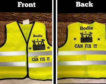 Hi Vis baby jackets any design, any name, any profession Personalised gifts