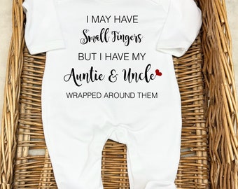 I may have small fingers, but I have my mummy, daddy, auntie, nanny, grandad, uncle, family any person Romper