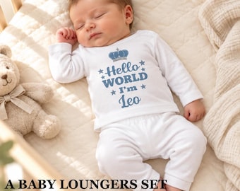 Newborn FULL SET sleepsuit hat mitts. Or Baby Loungers set. EXTRAS add taggy or Teddy or blanket or suitcase or gift box 2nd pic original.