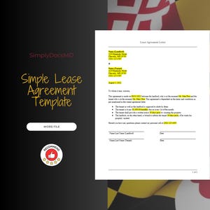 Lettre de contrat de location simple avec écrit notarié