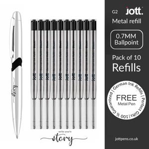 PARKER STYLE REFILLS G2 Ballpoint Refills Compatible Refills Parker Pens and other popular pens.