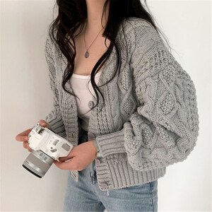 thick cardigan