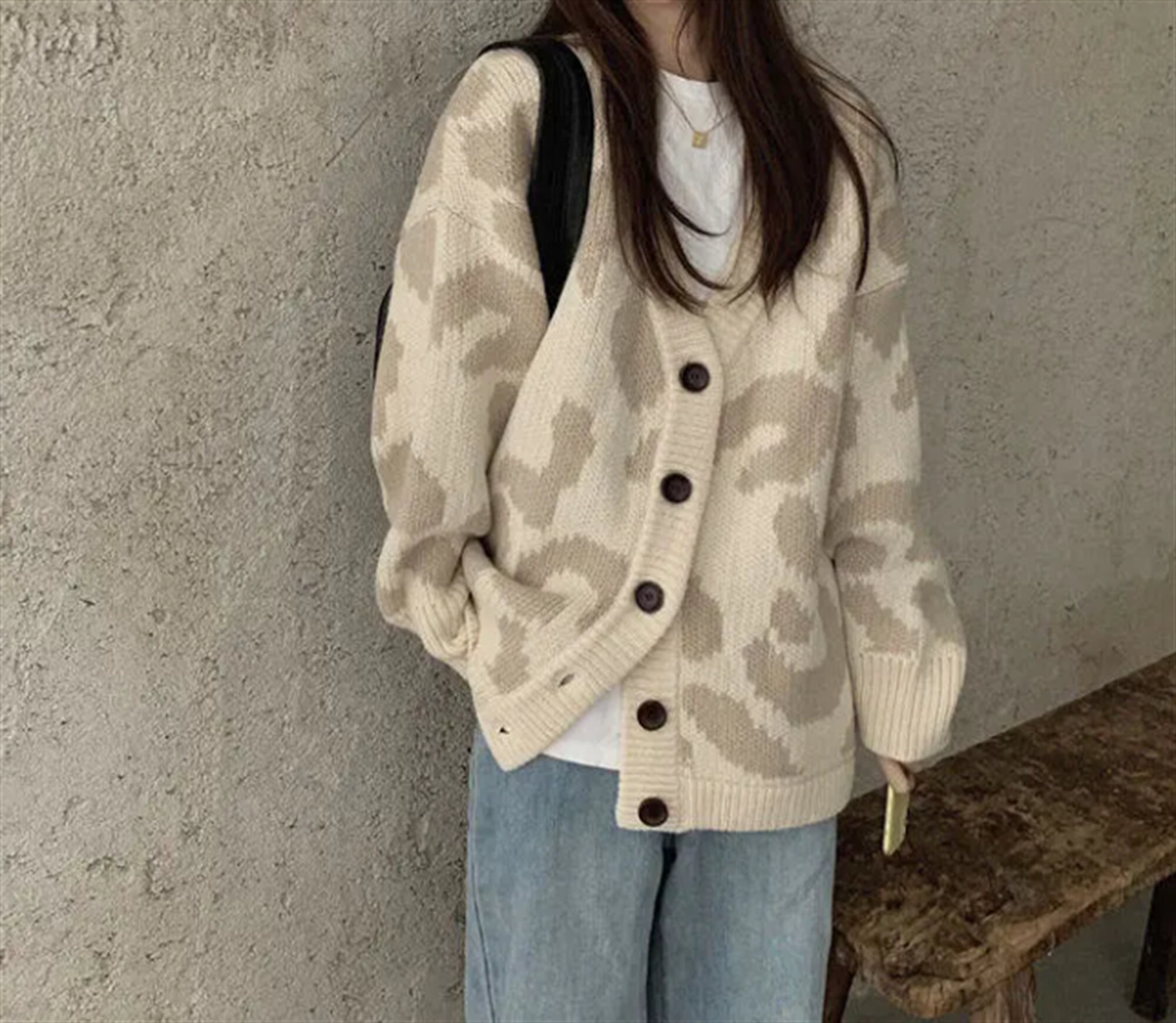 Oversized Cardigan Vintage - Etsy