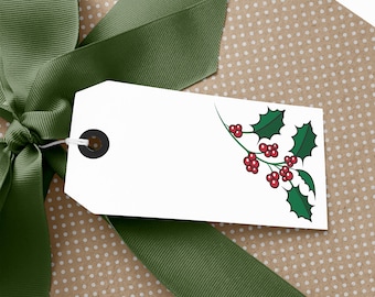Druckbare Weihnachtsgeschenkanhänger