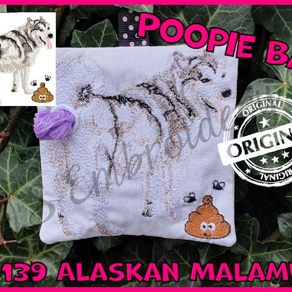 Poopie bag 139 Alaskan Malamute zonder applicatie